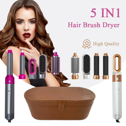 5-in-1 Ionic Hair Dryer Styling Brush